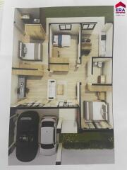 3D floor plan of a house