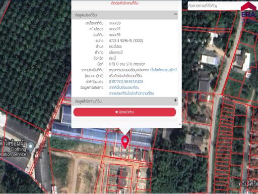 Satellite view of property with details overlay