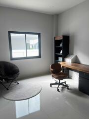 Modern home office with desk and chair