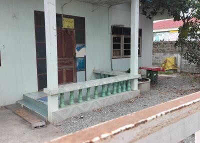 Front porch and entrance of a house