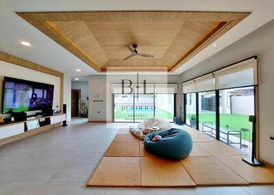 Spacious and modern living room with contemporary design