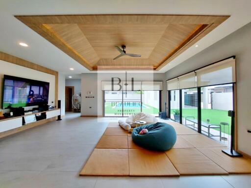 Spacious and modern living room with contemporary design