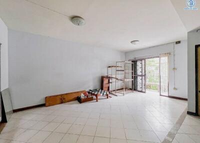 Spacious and bright living room with large windows