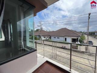 Balcony view with outdoor scenery