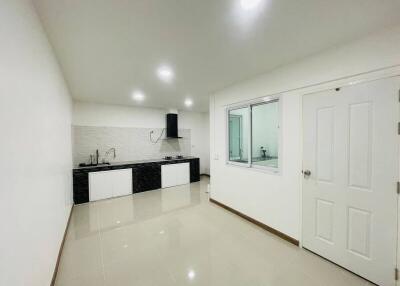 Spacious kitchen with modern fixtures