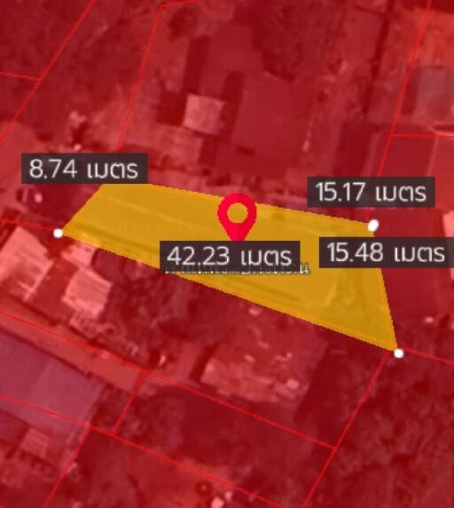 Property plot surrounded by measurements