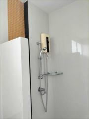 Shower area with water heater