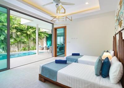 Modern Villa with 4 Bedrooms in Rawai For Rent