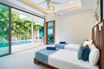 Modern Villa with 4 Bedrooms in Rawai For Rent