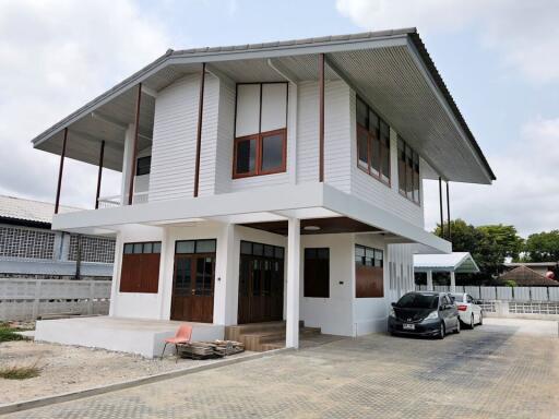 Two-story modern house exterior