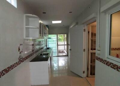 Modern kitchen with ample natural lighting