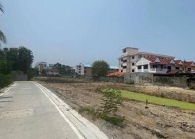 Vacant land with surrounding buildings