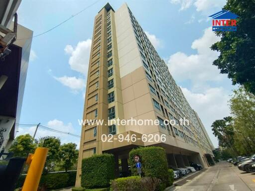 Exterior view of a modern multi-story residential building