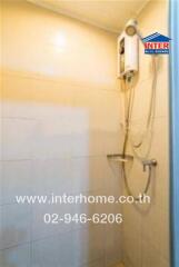 Shower area with water heater