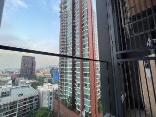 View from balcony of high-rise apartment
