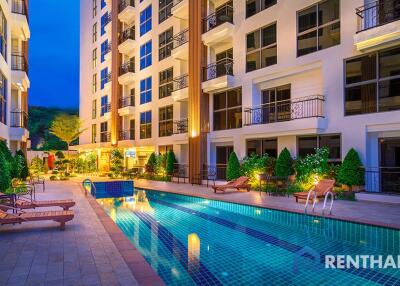 Fully Furnished Studio Condo in City Garden Pratumnak, Pattaya Priced at 1.9M Thb