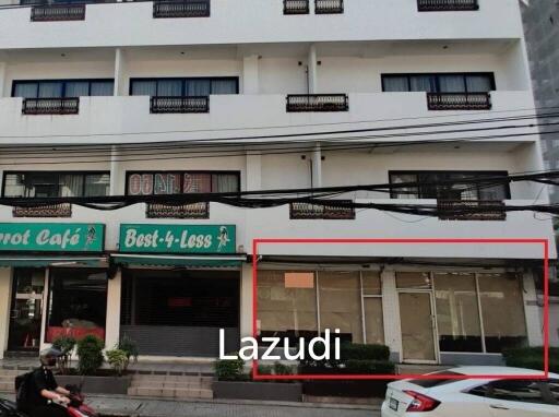 Street Level Commercial Space for Lease at Ground Floor of Hotel with Street Access on Busy Sukhumvit Soi. 22