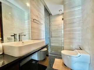 Modern Bathroom with Shower and Sink