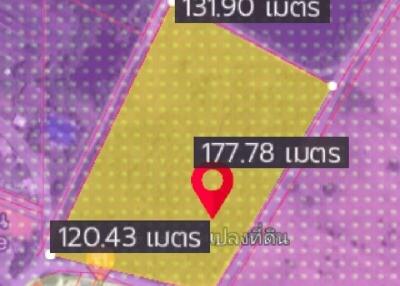 Land plot dimensions in meters