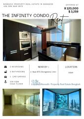 Spacious kitchen with modern appliances and large windows in The Infinity Condo