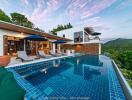 Luxurious villa with an infinity pool and scenic views