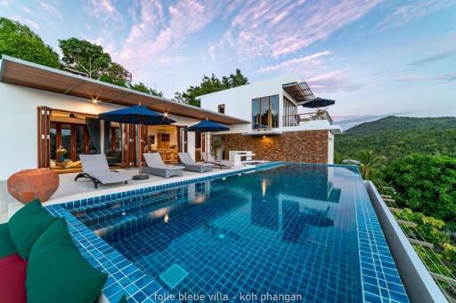 Luxurious villa with an infinity pool and scenic views