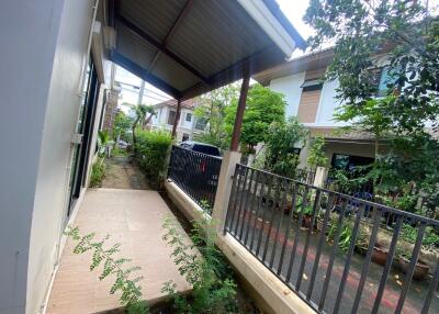 Outdoor view of the house with garden