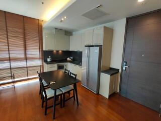 Modern kitchen with dining area