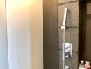 Modern shower area with sleek design