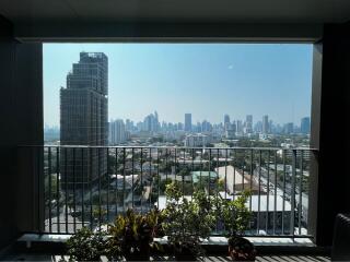 Balcony with city view