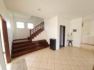 Foyer with staircase and decor