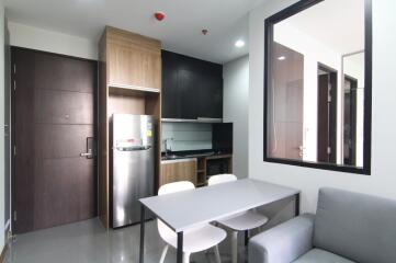 Modern kitchen and dining area