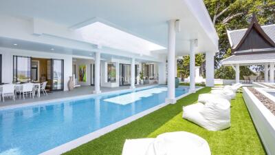 Outdoor area with swimming pool