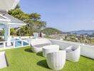 Rooftop terrace with panoramic sea view