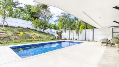 Outdoor pool area