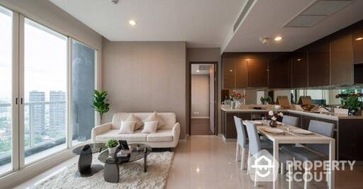 2-BR Condo at Menam Residences in Wat Phraya Krai