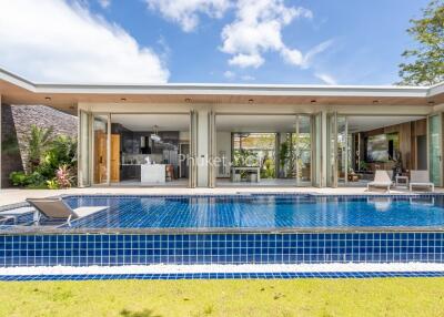 Modern house with pool and patio