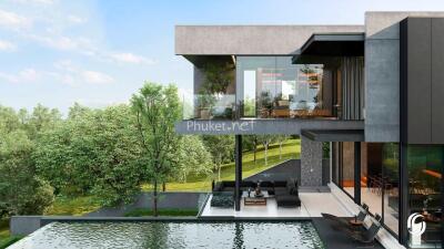 Modern house with pool and terrace