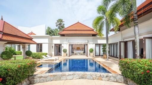 luxurious villa with a pool