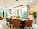 Spacious modern living and dining area with ample natural light