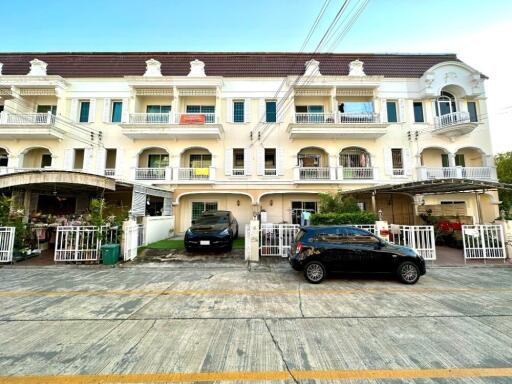 Front view of a multi-story residential building