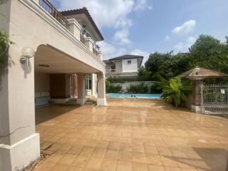 Backyard with pool