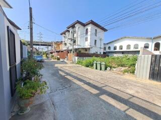 Street view of residential neighborhood