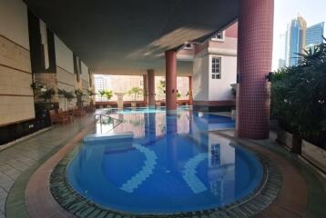 Swimming pool area in a residential building