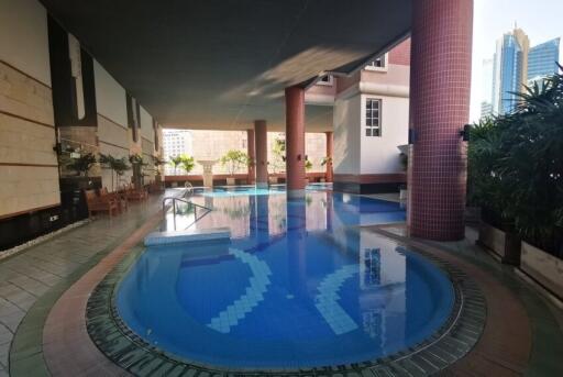 Swimming pool area in a residential building