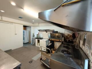 Spacious kitchen with modern appliances