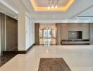 Spacious modern lobby with high-quality finishes