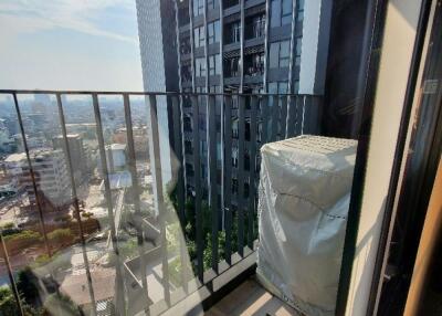 Balcony with city view