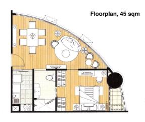 Floorplan, 45 sqm