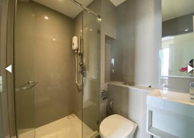 Modern bathroom with shower
